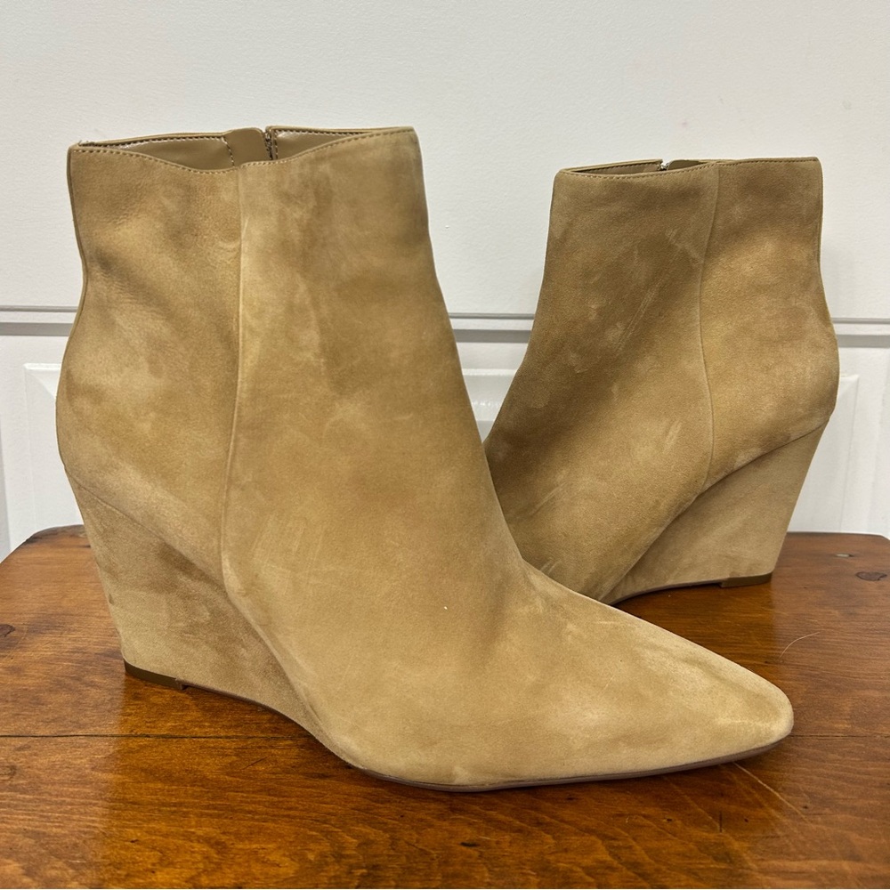 Vince Camuto Teeray Tan Wedge Ankle Boots size 11 - Picture 8 of 9